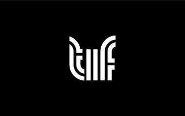 TIF Yaratıcı Eşsiz Modern Harf Logosu Tasarımı. Benzersiz bir harf dizaynına sahip stilize logo, soyut minimalist estetik ve modern cazibe sunar