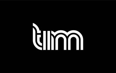 TIM Yaratıcı Eşsiz Modern Harf Logosu Tasarımı. Benzersiz bir harf dizaynına sahip stilize logo, soyut minimalist estetik ve modern cazibe sunar