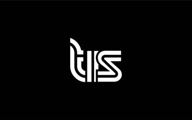 TIS Yaratıcı Eşsiz Modern Harf Logosu Tasarımı. Benzersiz bir harf dizaynına sahip stilize logo, soyut minimalist estetik ve modern cazibe sunar