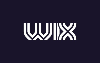 WIX Yaratıcı Eşsiz Modern Harf Logosu Tasarımı. Benzersiz bir harf dizaynına sahip stilize logo, soyut minimalist estetik ve modern cazibe sunar