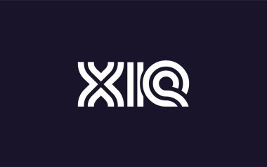 XIE Yaratıcı Eşsiz Modern Harf Logosu Tasarımı. Benzersiz bir harf dizaynına sahip stilize logo, soyut minimalist estetik ve modern cazibe sunar