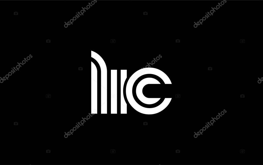 LIC Creative Unique Modern Letter Logo Design. Stylized logo featuring a unique letter design, presenting abstract minimalist aesthetics and modern appeal