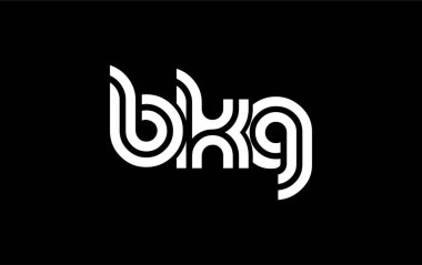 BKG Yaratıcı Eşsiz Modern Harf Logosu Tasarımı. Benzersiz bir harf dizaynına sahip stilize logo, soyut minimalist estetik ve modern cazibe sunar.