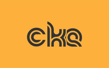CKE Yaratıcı Eşsiz Modern Harf Logosu Tasarımı. Benzersiz bir harf dizaynına sahip stilize logo, soyut minimalist estetik ve modern cazibe sunar.