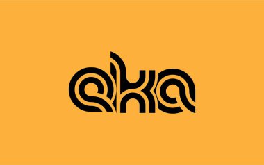 EKA Yaratıcı Eşsiz Modern Harf Logosu Tasarımı. Benzersiz bir harf dizaynına sahip stilize logo, soyut minimalist estetik ve modern cazibe sunar.