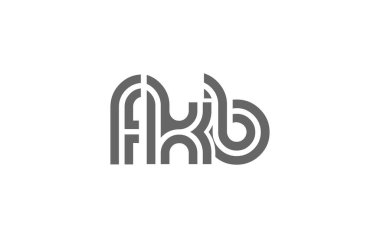 FKB Yaratıcı Eşsiz Modern Harf Logosu Tasarımı. Benzersiz bir harf dizaynına sahip stilize logo, soyut minimalist estetik ve modern cazibe sunar.