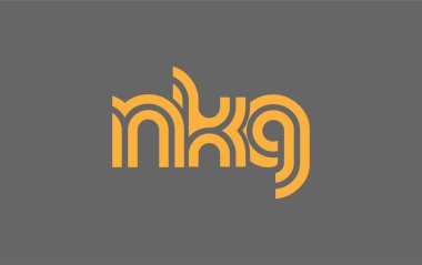 NKG Yaratıcı Eşsiz Modern Harf Logosu Tasarımı. Benzersiz bir harf dizaynına sahip stilize logo, soyut minimalist estetik ve modern cazibe sunar.