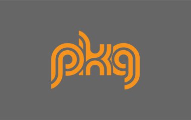 PKG Yaratıcı Eşsiz Modern Harf Logosu Tasarımı. Benzersiz bir harf dizaynına sahip stilize logo, soyut minimalist estetik ve modern cazibe sunar.