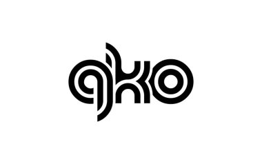 soyut yaprak ikon vektör tasarım şablonu ile ilk harf o