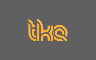 TKE Yaratıcı Eşsiz Modern Harf Logosu Tasarımı. Benzersiz bir harf dizaynına sahip stilize logo, soyut minimalist estetik ve modern cazibe sunar.