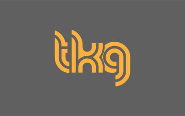 TKG Yaratıcı Eşsiz Modern Harf Logosu Tasarımı. Benzersiz bir harf dizaynına sahip stilize logo, soyut minimalist estetik ve modern cazibe sunar.