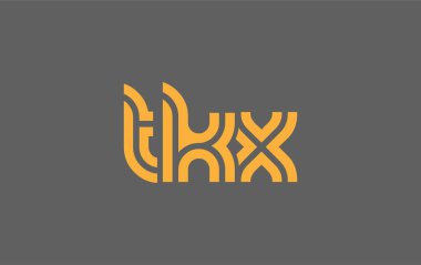 TKX Yaratıcı Eşsiz Modern Harf Logosu Tasarımı. Benzersiz bir harf dizaynına sahip stilize logo, soyut minimalist estetik ve modern cazibe sunar.