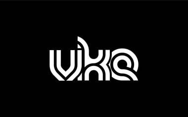 VKE Yaratıcı Eşsiz Modern Harf Logosu Tasarımı. Benzersiz bir harf dizaynına sahip stilize logo, soyut minimalist estetik ve modern cazibe sunar.