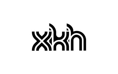 XKH Yaratıcı Eşsiz Modern Harf Logosu Tasarımı. Benzersiz bir harf dizaynına sahip stilize logo, soyut minimalist estetik ve modern cazibe sunar.