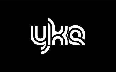 YKE Yaratıcı Eşsiz Modern Harf Logosu Tasarımı. Benzersiz bir harf dizaynına sahip stilize logo, soyut minimalist estetik ve modern cazibe sunar.