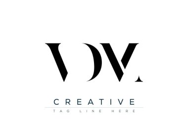 VDM soyut harf logosu tasarımı. Bu logo üç soyut harf tarafından tasarlanmıştır..