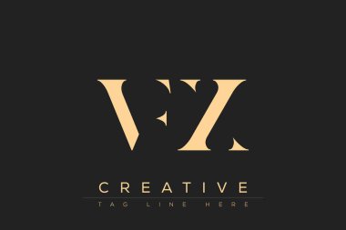 VFX soyut harf logosu tasarımı. Bu logo üç soyut harf tarafından tasarlanmıştır..