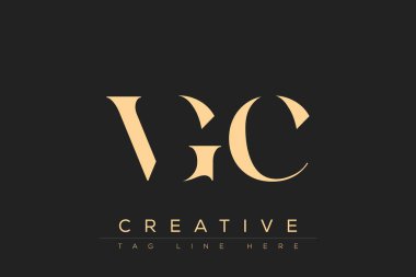 VGC soyut harf logosu tasarımı. Bu logo üç soyut harf tarafından tasarlanmıştır..