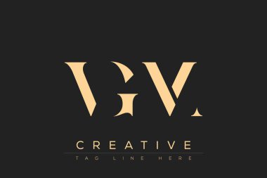 VGM soyut harf logosu tasarımı. Bu logo üç soyut harf tarafından tasarlanmıştır..