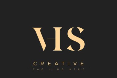 VHS soyut harf logosu tasarımı. Bu logo üç soyut harf tarafından tasarlanmıştır..