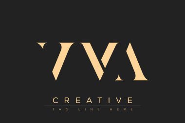 VMA soyut harf logosu tasarımı. Bu logo üç soyut harf tarafından tasarlanmıştır..