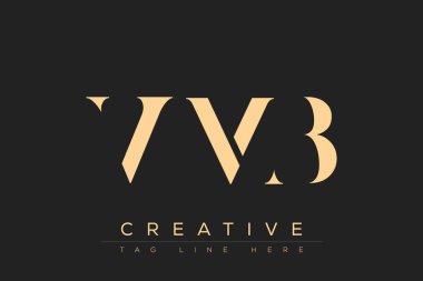 VMB soyut harf logosu tasarımı. Bu logo üç soyut harf tarafından tasarlanmıştır..