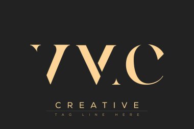 VMC soyut harf logosu tasarımı. Bu logo üç soyut harf tarafından tasarlanmıştır..