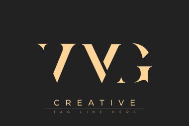 VMG soyut harf logosu tasarımı. Bu logo üç soyut harf tarafından tasarlanmıştır..