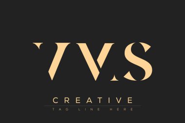 VMS soyut harf logosu tasarımı. Bu logo üç soyut harf tarafından tasarlanmıştır..