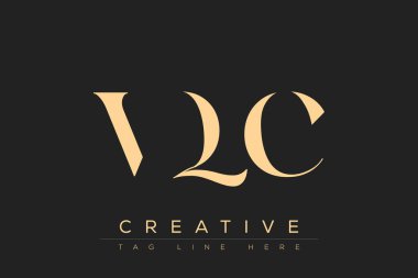 VQC soyut harf logosu tasarımı. Bu logo üç soyut harf tarafından tasarlanmıştır..