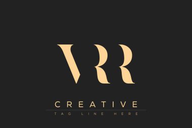VRR soyut harf logosu tasarımı. Bu logo üç soyut harf tarafından tasarlanmıştır..