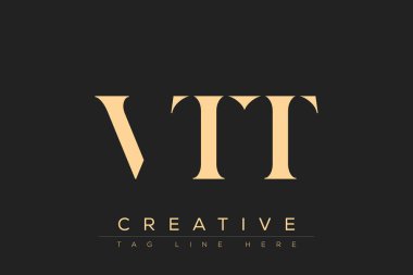 VTT soyut harf logosu tasarımı. Bu logo üç soyut harf tarafından tasarlanmıştır..