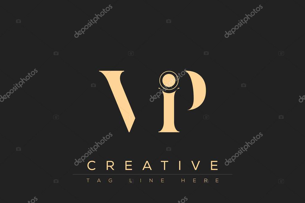 VIP abstract letter logo design. This logo is designed by three abstract letters.