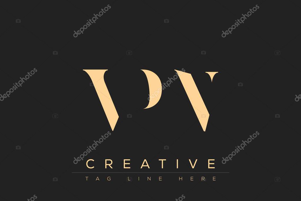 VPN abstract letter logo design. This logo is designed by three abstract letters.