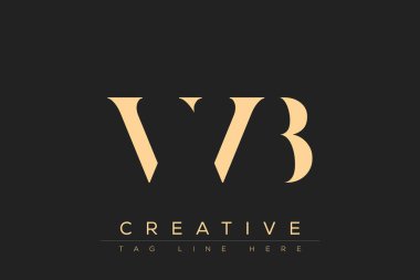 VVB soyut harf logosu tasarımı. Bu logo üç soyut harf tarafından tasarlanmıştır..