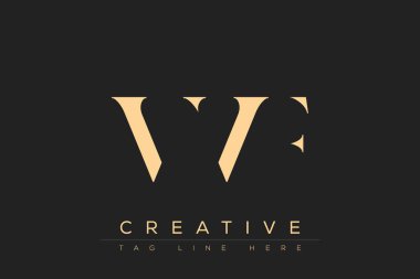VVF soyut harf logosu tasarımı. Bu logo üç soyut harf tarafından tasarlanmıştır..