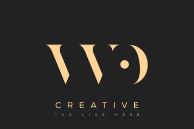 VVVO soyut harf logosu tasarımı. Bu logo üç soyut harf tarafından tasarlanmıştır..
