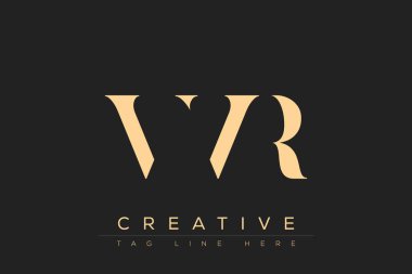 VVVR soyut harf logosu tasarımı. Bu logo üç soyut harf tarafından tasarlanmıştır..