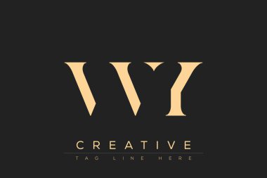 VVVY soyut harf logosu tasarımı. Bu logo üç soyut harf tarafından tasarlanmıştır..