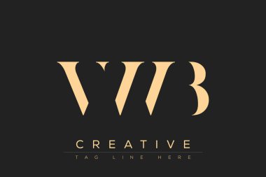 VWB soyut harf logosu tasarımı. Bu logo üç soyut harf tarafından tasarlanmıştır..