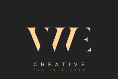 VWE soyut harf logosu tasarımı. Bu logo üç soyut harf tarafından tasarlanmıştır..