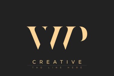 VWP soyut harf logosu tasarımı. Bu logo üç soyut harf tarafından tasarlanmıştır..