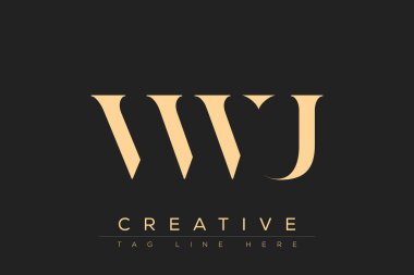 VWU soyut harf logosu tasarımı. Bu logo üç soyut harf tarafından tasarlanmıştır..