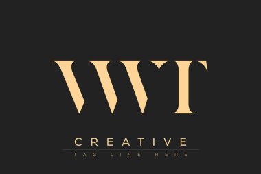 VWT soyut harf logosu tasarımı. Bu logo üç soyut harf tarafından tasarlanmıştır..