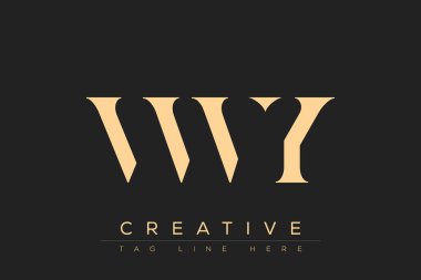 VWY soyut harf logosu tasarımı. Bu logo üç soyut harf tarafından tasarlanmıştır..