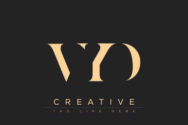 VYD soyut harf logosu tasarımı. Bu logo üç soyut harf tarafından tasarlanmıştır..