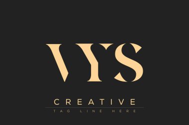VYS soyut harf logosu tasarımı. Bu logo üç soyut harf tarafından tasarlanmıştır..