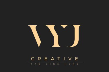 VYU soyut harf logosu tasarımı. Bu logo üç soyut harf tarafından tasarlanmıştır..