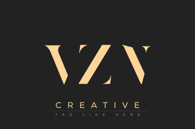 VZN soyut harf logosu tasarımı. Bu logo üç soyut harf tarafından tasarlanmıştır..