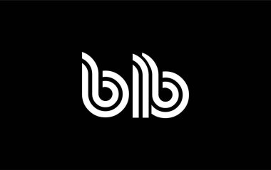 BLB Yaratıcı Eşsiz Modern Harf Logosu Tasarımı. Benzersiz bir harf dizaynına sahip stilize logo, soyut minimalist estetik ve modern cazibe sunar.